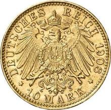 10 марок 1908 J   "Гамбург"