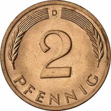 2 Pfennig 1973 D  