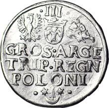 Trojak (3 groszy) Sin fecha (no-date-1624)    "Casa de moneda de Cracovia"