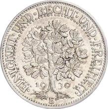 5 Reichsmark 1930 E   "Oak Tree"