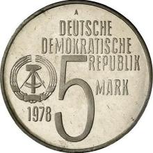 5 Mark 1978 A   "Anti Apartheid Jahr"