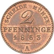2 Pfennige 1863 A  