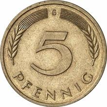 5 Pfennige 1977 G  