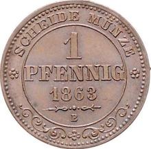 1 пфенниг 1863  B 