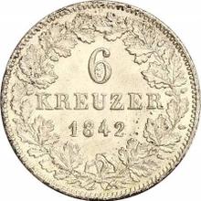 6 крейцеров 1842   
