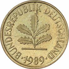 5 Pfennig 1989 F  