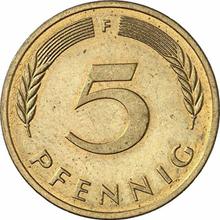 5 Pfennige 1991 F  