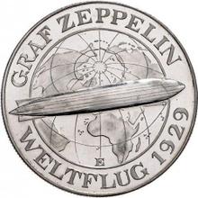 5 Reichsmarks 1930 E   "Zepelín"