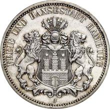 3 марки 1912 J   "Гамбург"
