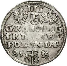 Трояк (3 гроша) 1585   