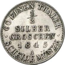 1/2 Silber Groschen 1845 A  
