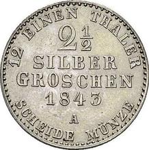 2-1/2 silbergroschen 1843 A  