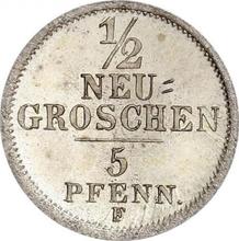 1/2 Neu Groschen 1851  F 