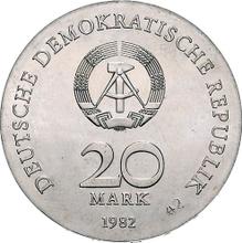 20 Mark 1982    "Clara Zetkin" (Pattern)