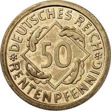 50 Rentenpfennigs 1924 J  