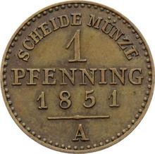 1 fenig 1851 A  