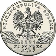 20 złotych 2001 MW  AN "Motyle Paź Królowej"