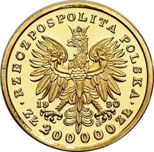 200000 Zlotych 1990    "Józef Piłsudski"