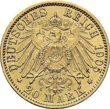 20 марок 1905 F   "Вюртемберг"