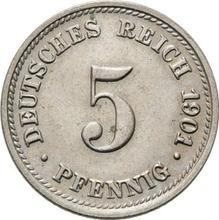 5 Pfennig 1901 D  