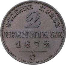 2 пфеннига 1872 C  