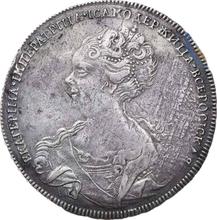 1 rublo 1725 СПБ   "Tipo de San Petersburgo, retrato hacia la izquierda"