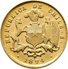 2 peso 1874 So  