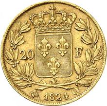 20 francos 1824 Q  