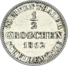 Medio grosz 1862  B 