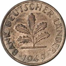 1 пфенниг 1949 G   "Bank deutscher Länder"