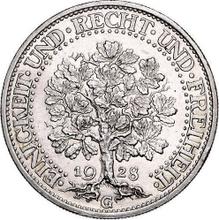 5 Reichsmark 1928 G   "Oak Tree"
