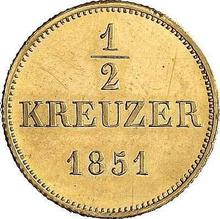 Medio kreuzer 1851   