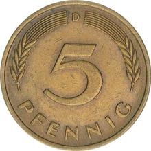 5 Pfennig 1975 D  