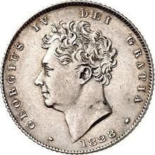 Sixpence 1828   