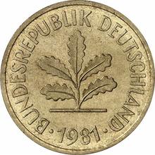 5 Pfennig 1981 J  