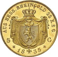 5 Gulden 1835  C.V.  H.R. 