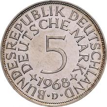 5 марок 1968 D  