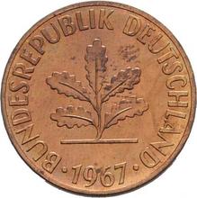 2 Pfennig 1967 D  