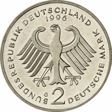 2 марки 1996 G   "Франц Йозеф Штраус"