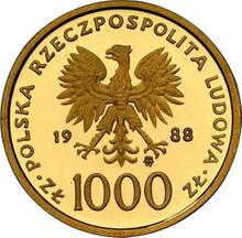 1000 złotych 1988 MW  ET "Jan Paweł II - X lat pontyfikatu"