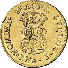 2 escudo 1762 PN J 