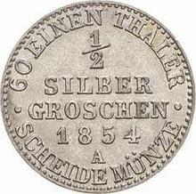 Medio Silber Groschen 1854 A  