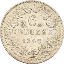 6 Kreuzer 1848   