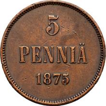 5 Pennia 1875   