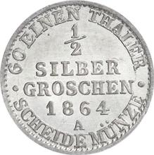 1/2 Silber Groschen 1864 A  