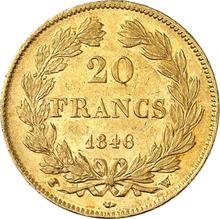 20 francos 1846 W  
