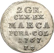 Półzłotek (2 grosze) 1767  FS 