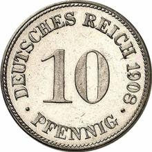 10 fenigów 1908 D  