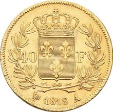 40 francos 1818 A  