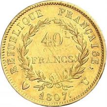 40 francos 1807 U  